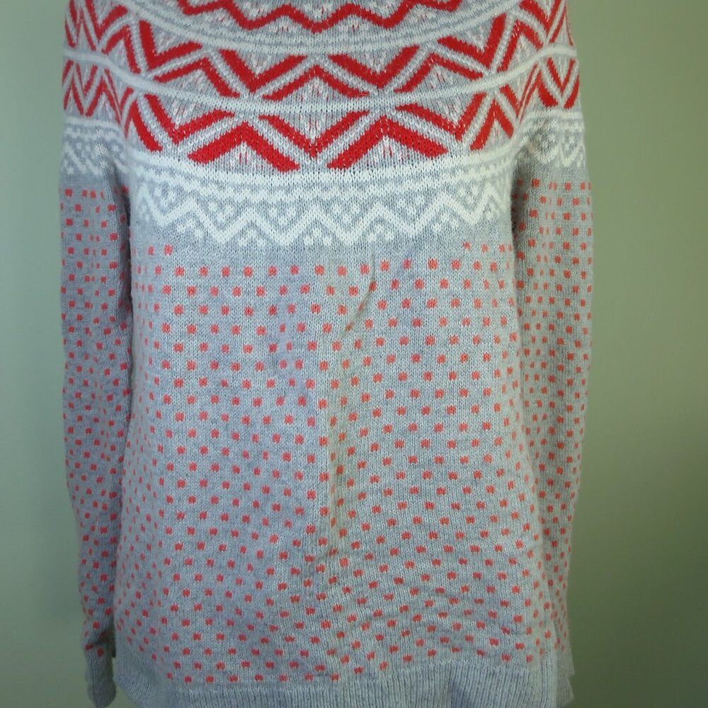 VTG Gap Fair Isle‎ Angora Blend Sweater Cottage Core Hipster Farmhouse Shabby